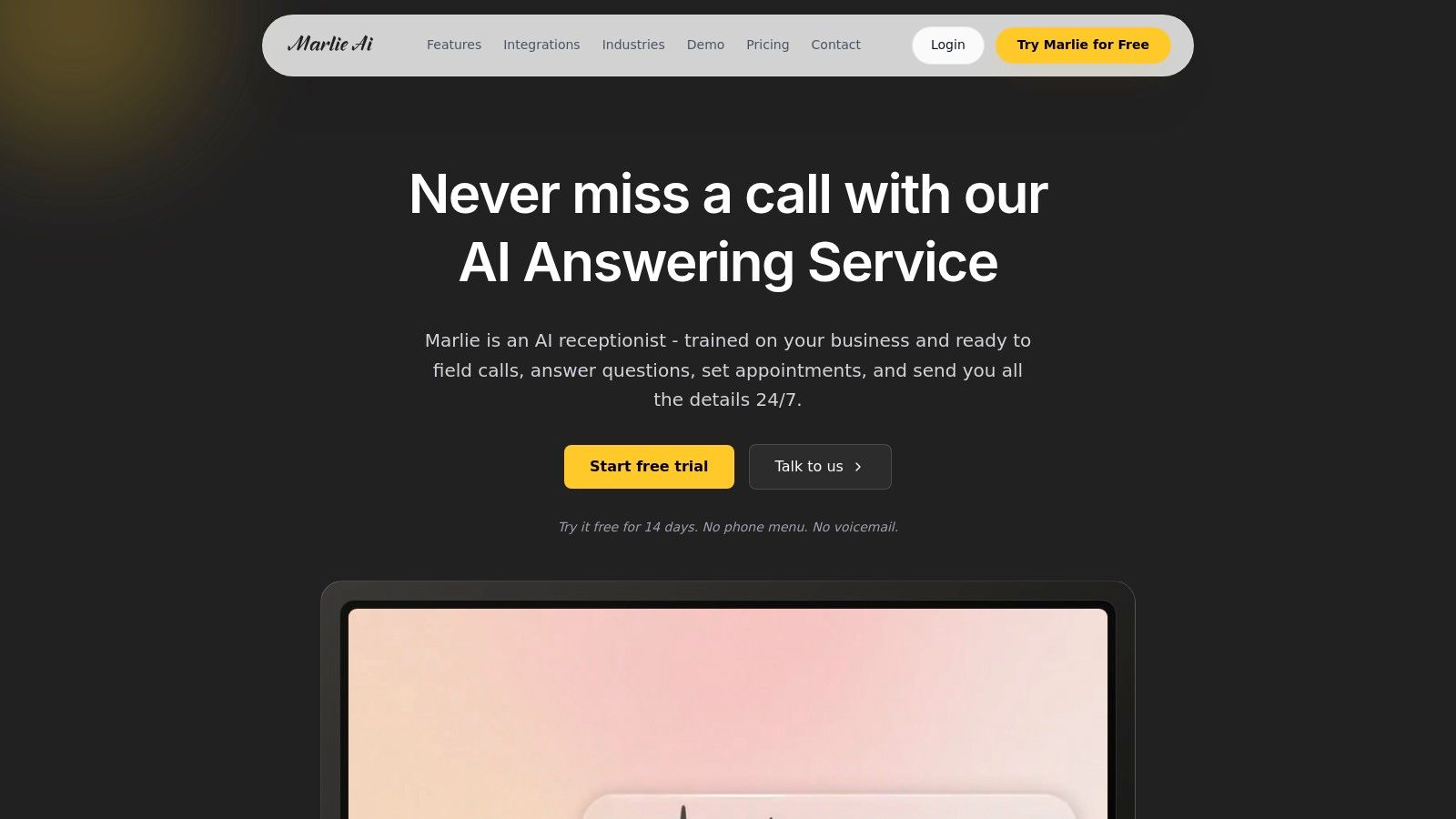 Strategy 1: Never Miss a Lead with a 24/7 AI Receptionist (Marlie Ai)