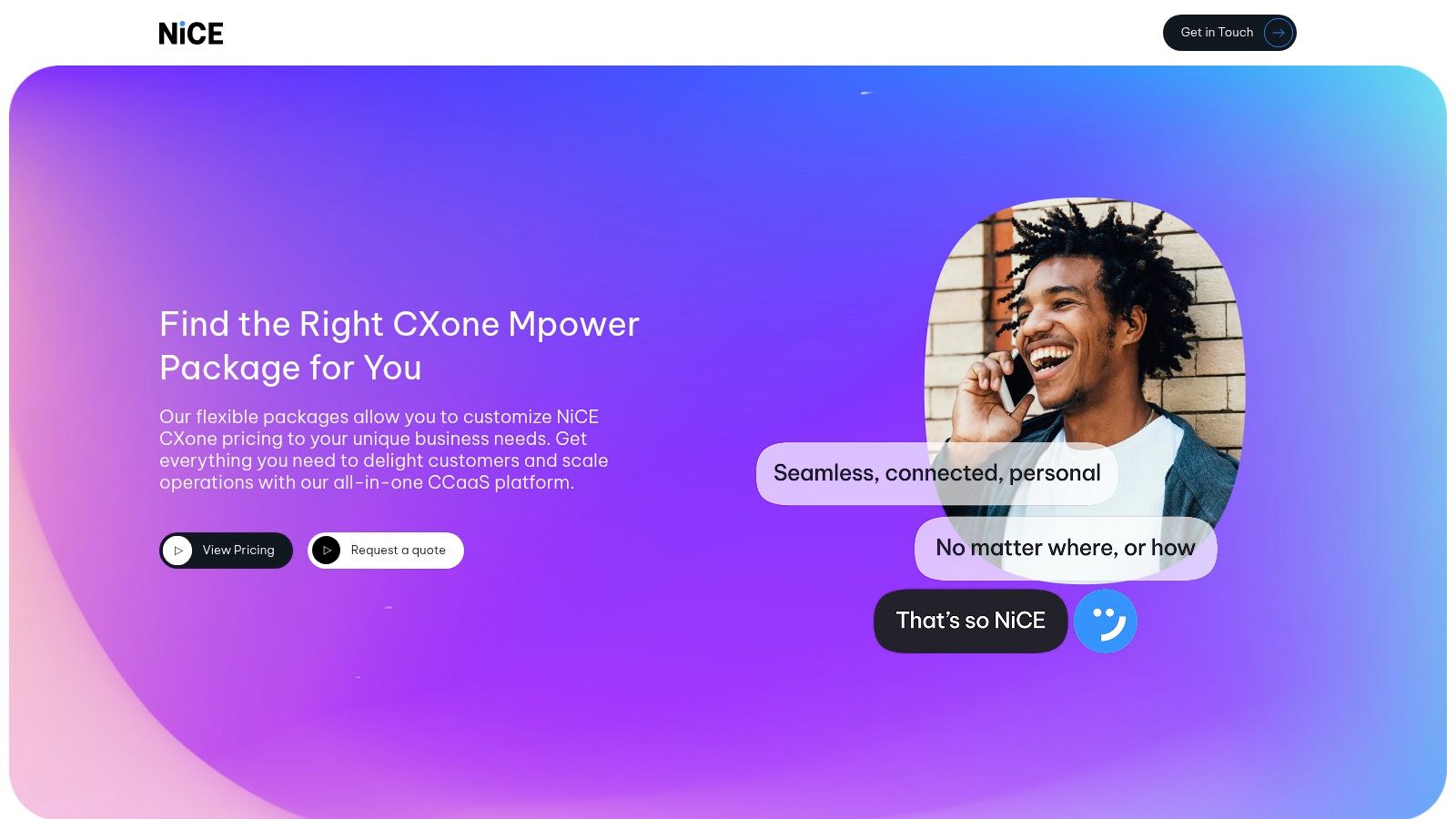 NICE CXone (AI-powered Self-Service/IVA)