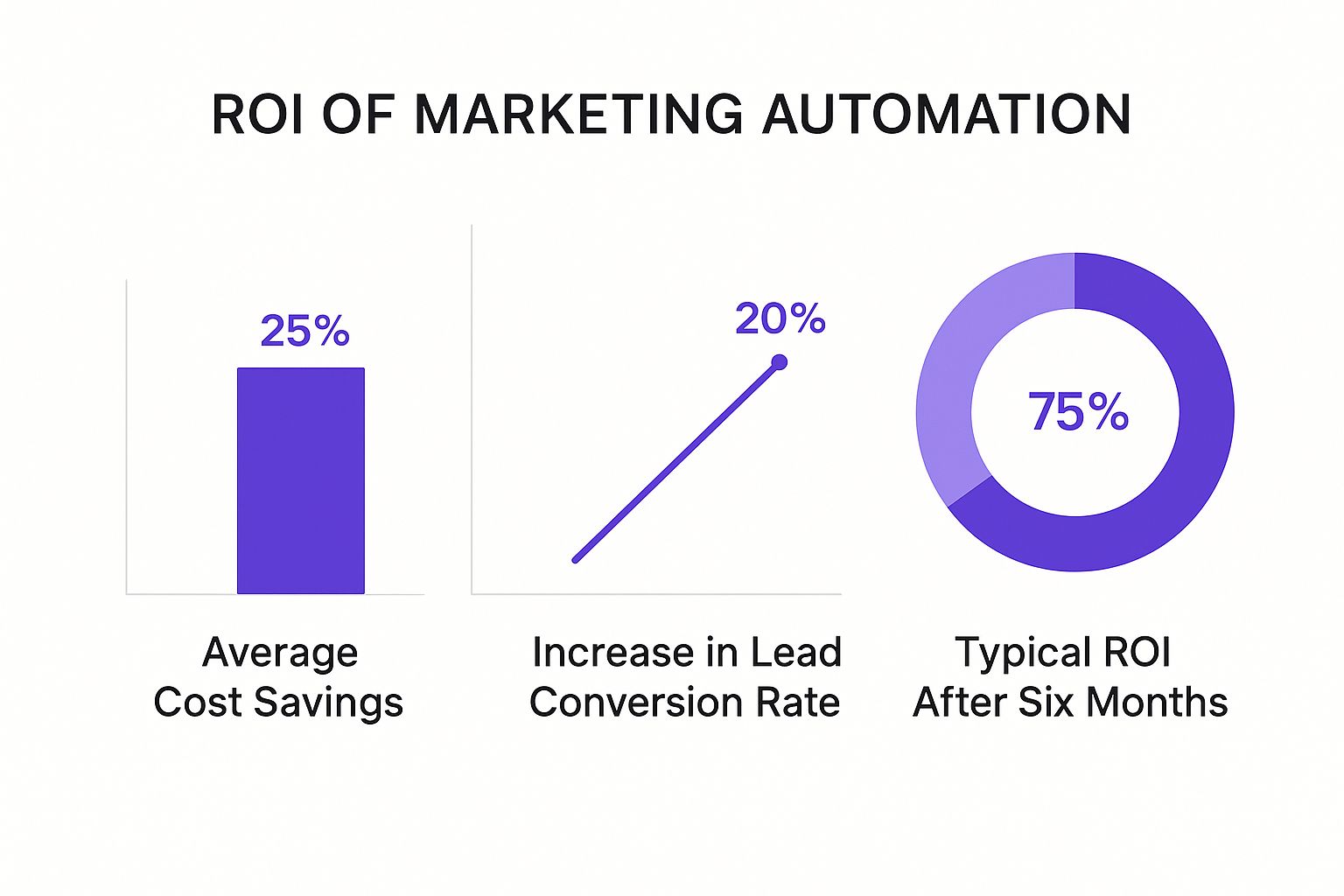 Infographic about roi of marketing automation
