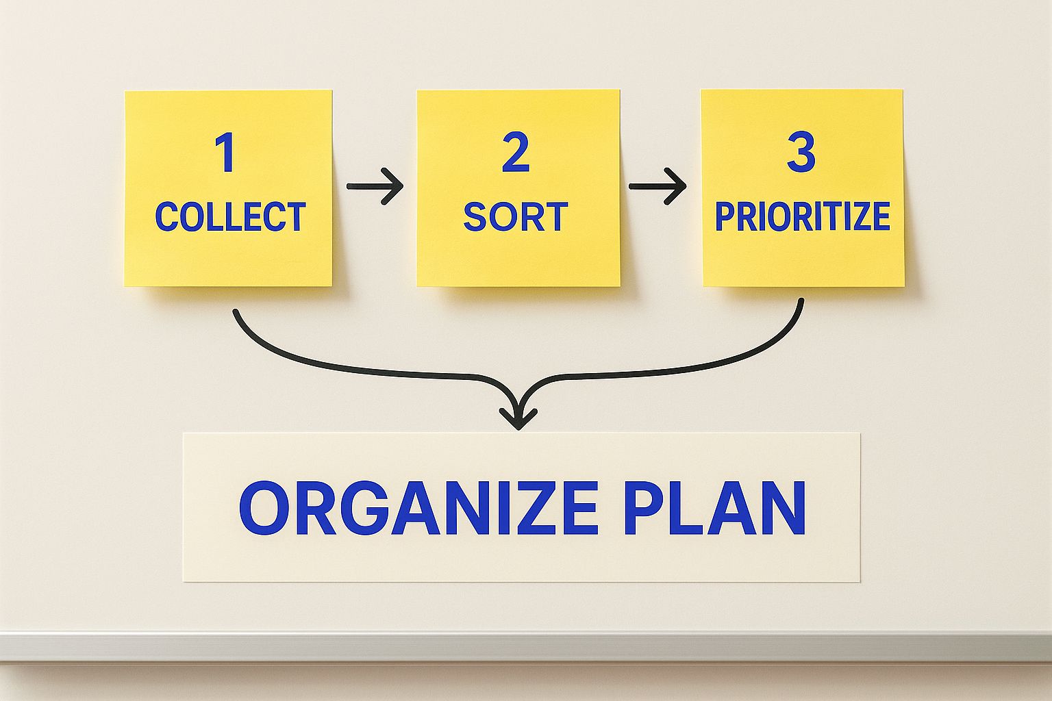 Infographic about how to create a content calendar