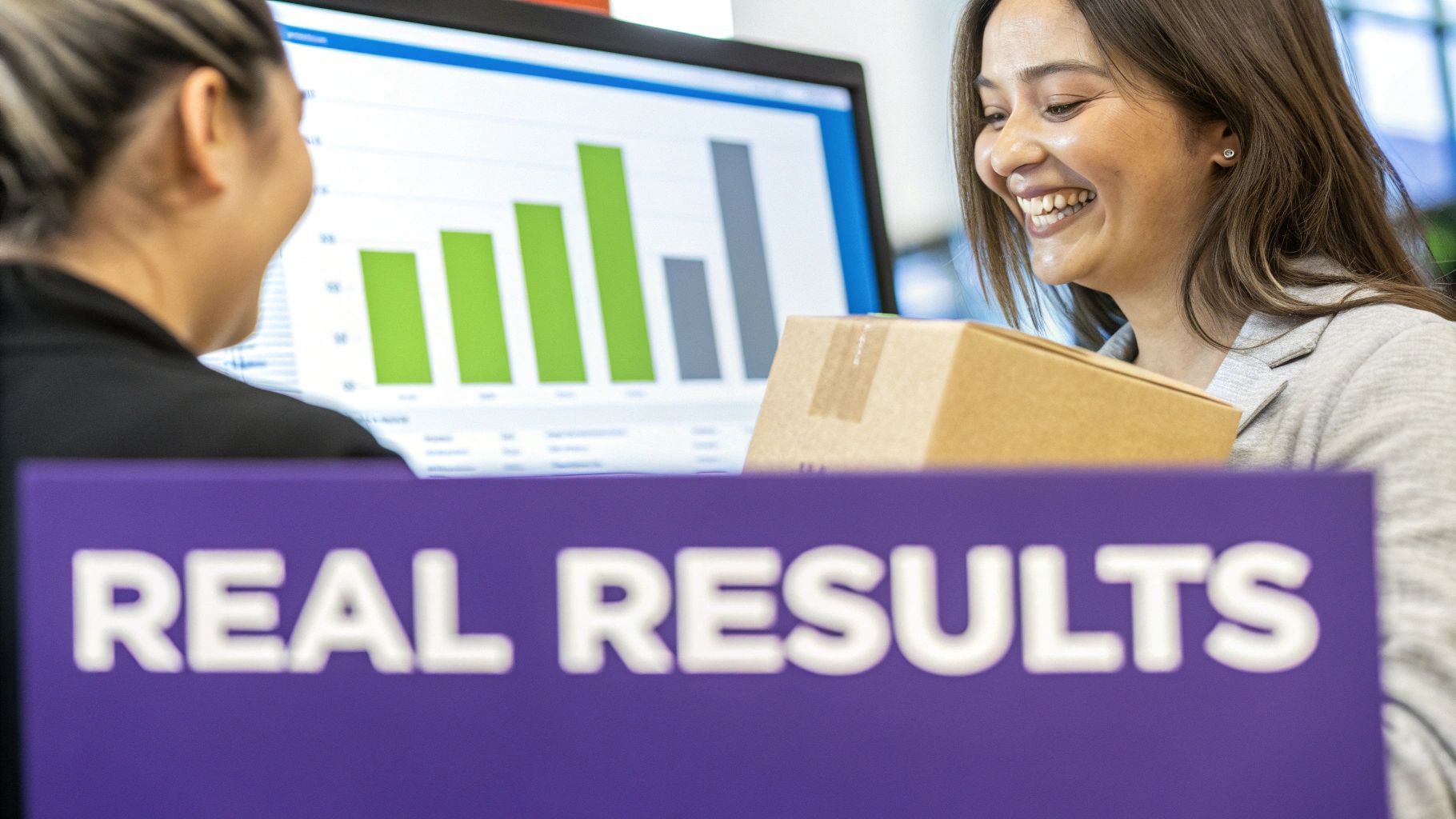 A confident business professional shaking hands with a new client, symbolizing the trust built by testimonials.