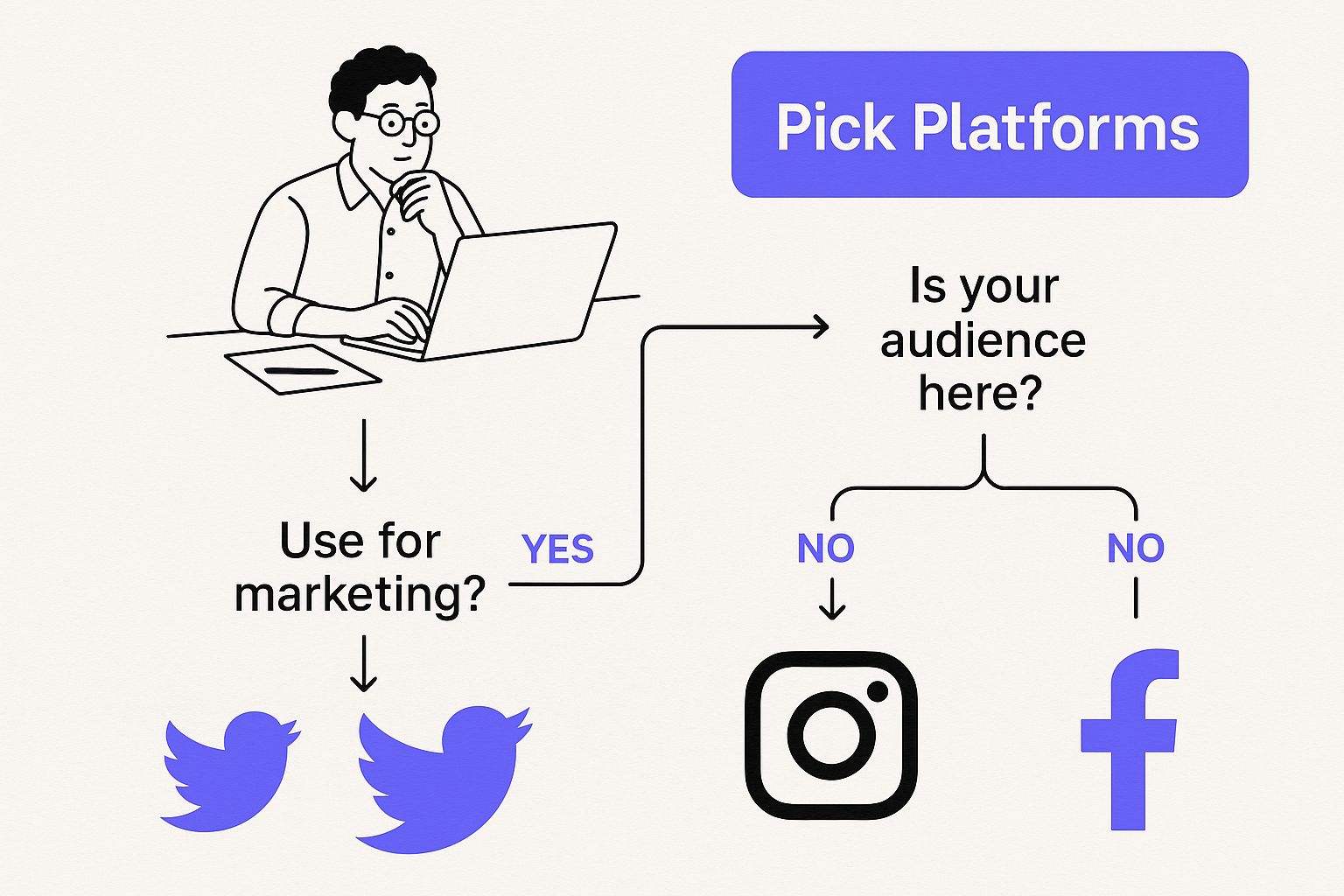 Infographic about social media management for small business
