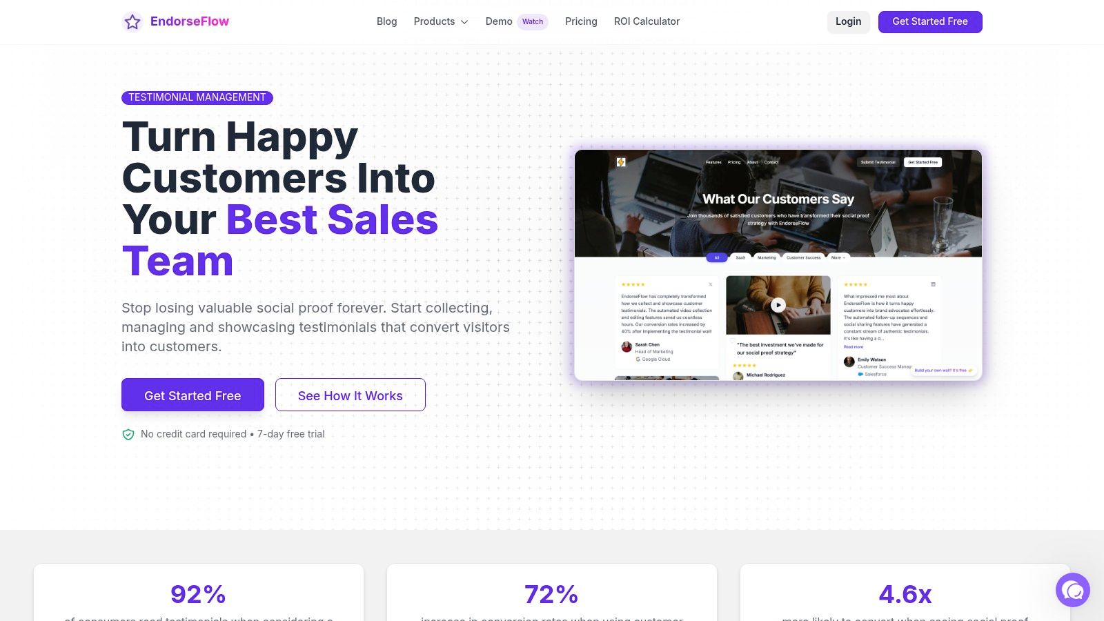 1. EndorseFlow: The All-in-One Testimonial & Social Proof Platform