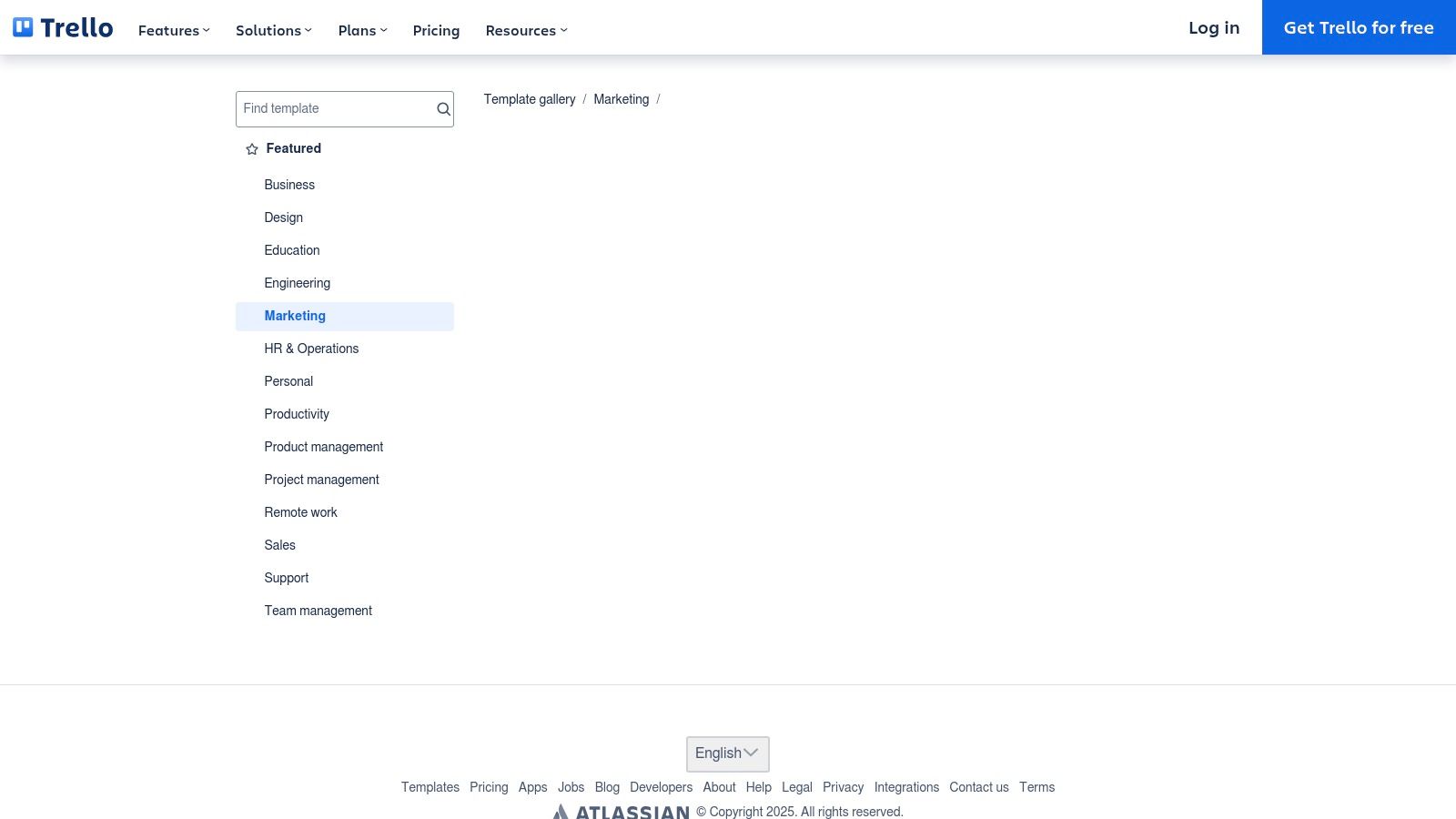 Trello's Editorial Calendar Power-Up Template