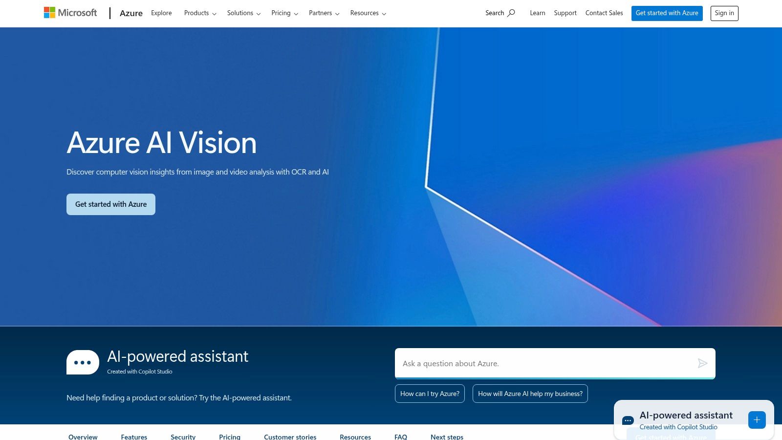 Microsoft Azure AI Vision