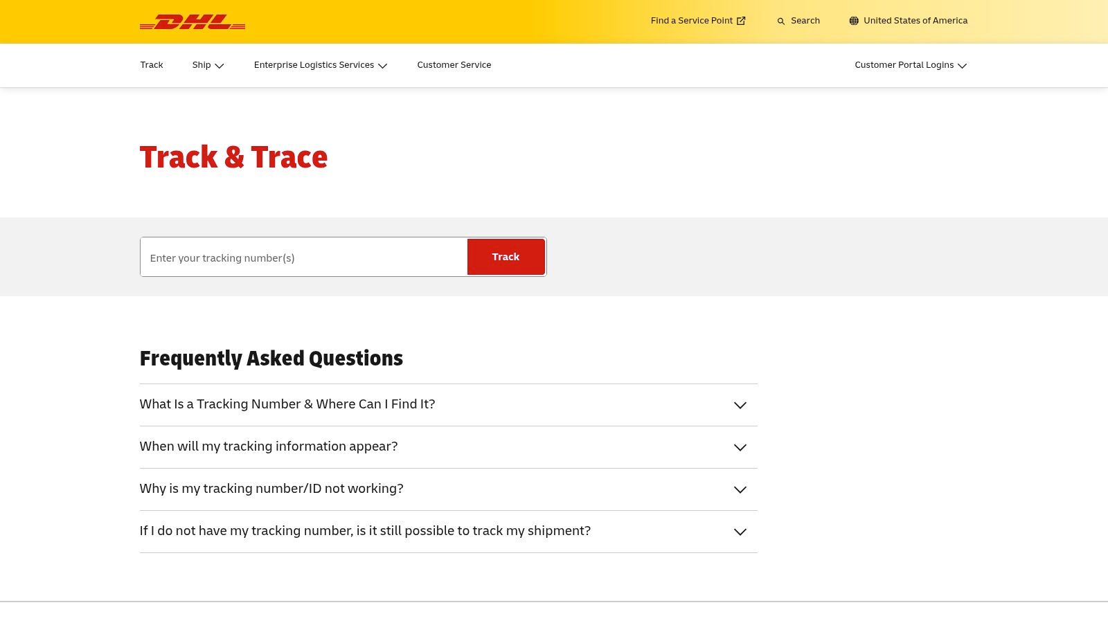 DHL Tracking (DHL eCommerce Solutions U.S. and DHL Express)