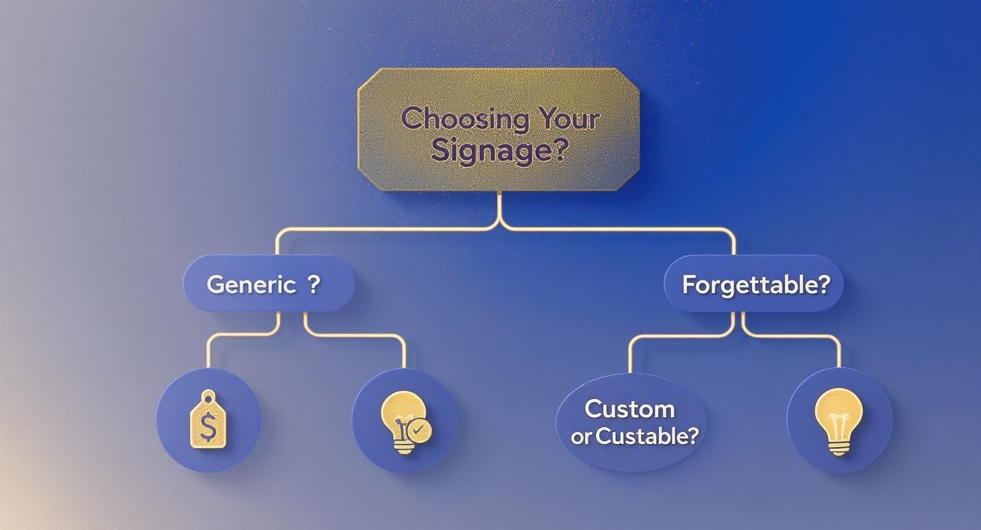 Infographic about custom signage nz