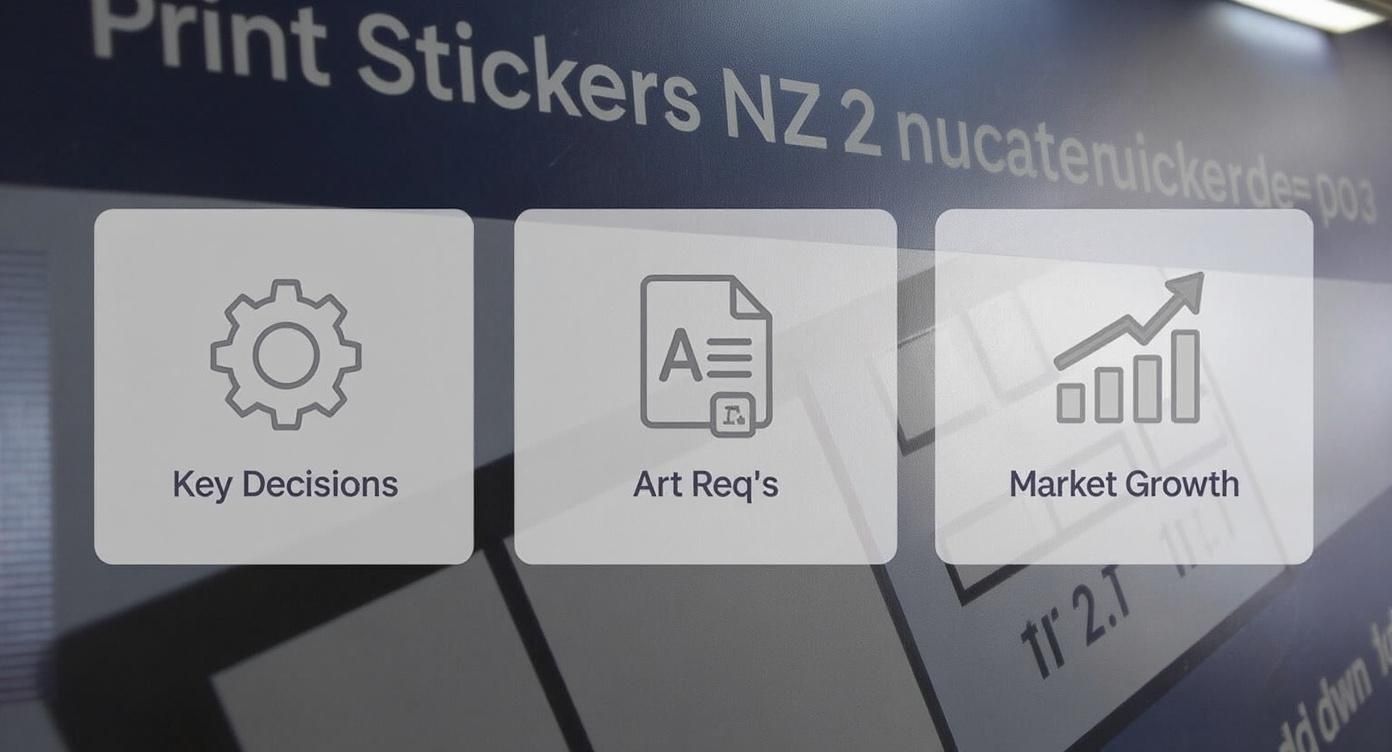 Infographic about print stickers nz