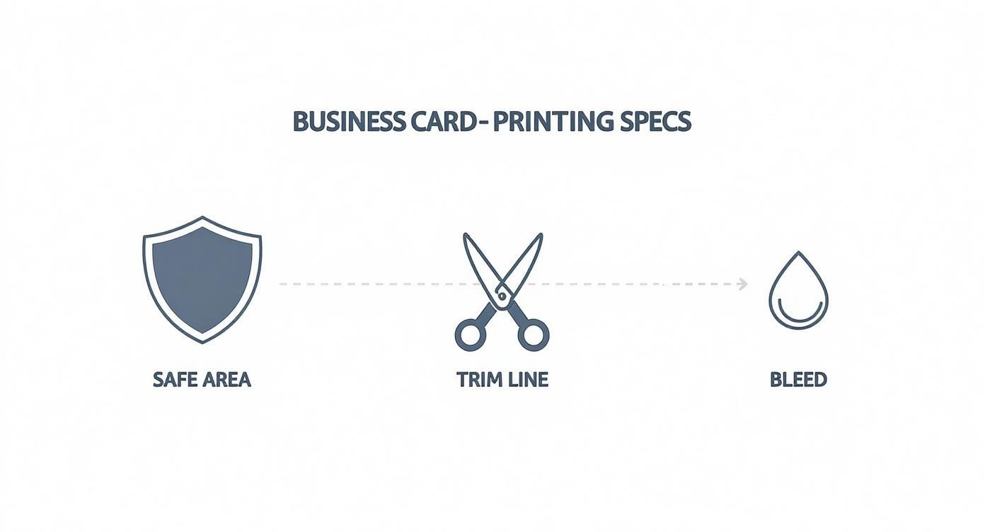 Infographic about business card dimensions nz