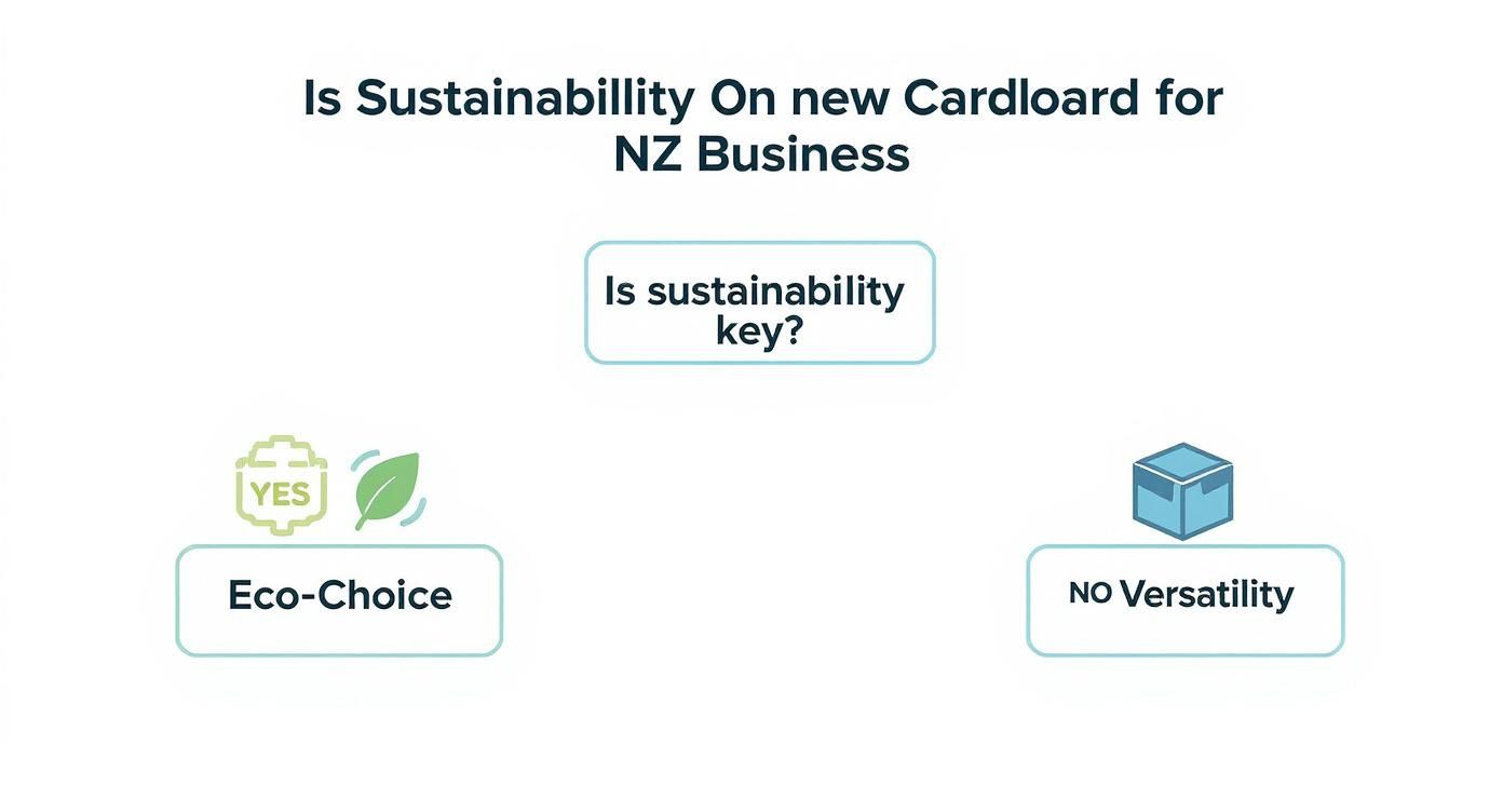 Infographic about cardboard packaging nz