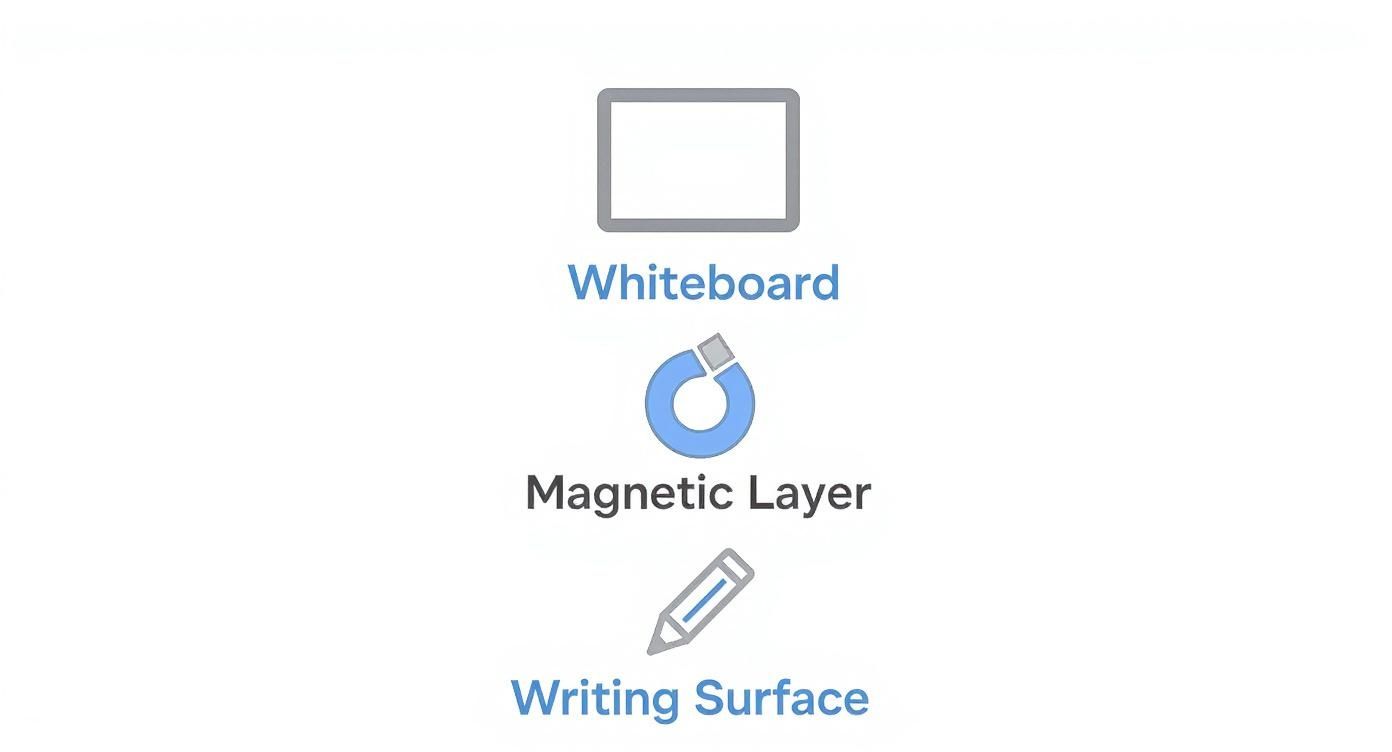 Infographic about magnetic whiteboards nz