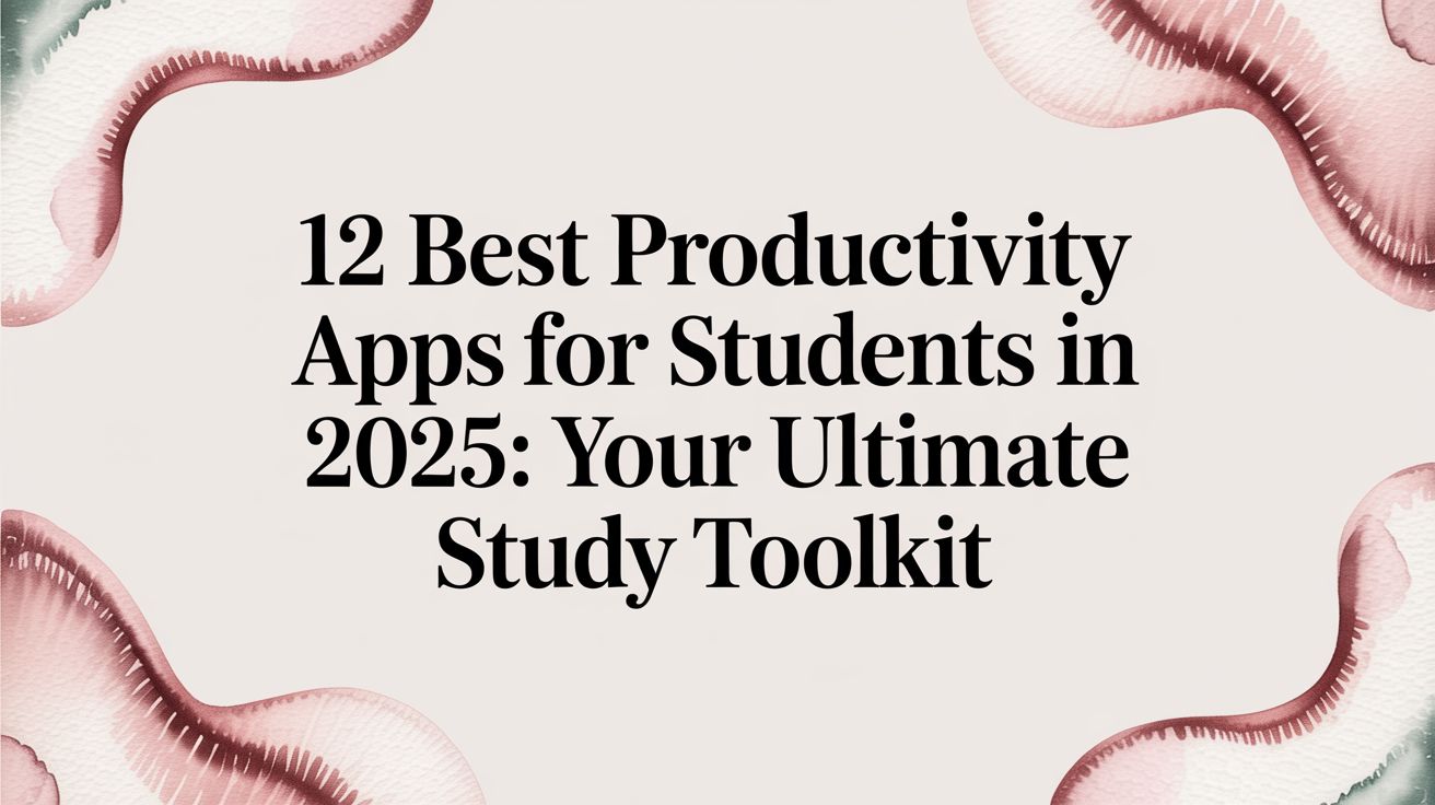 12 Best Productivity Apps for Students in 2025: Your Ultimate Study Toolkit