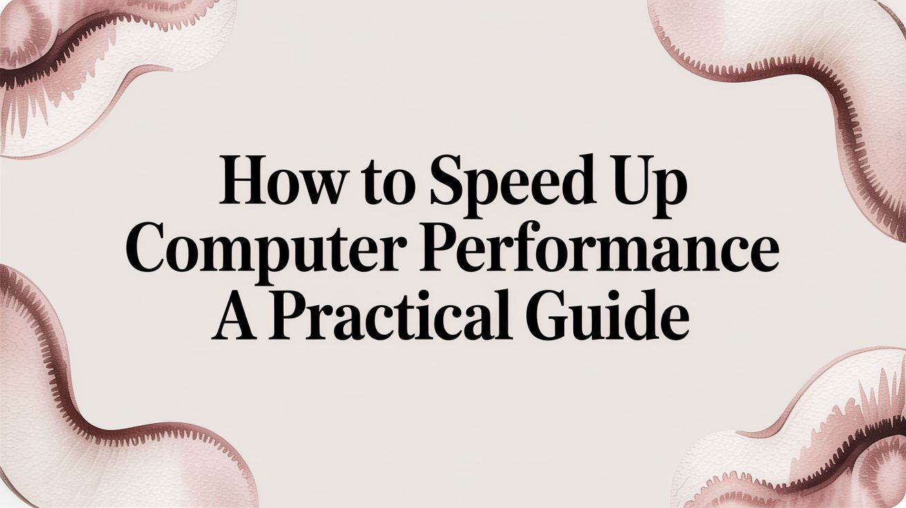 How to Speed Up Computer Performance A Practical Guide