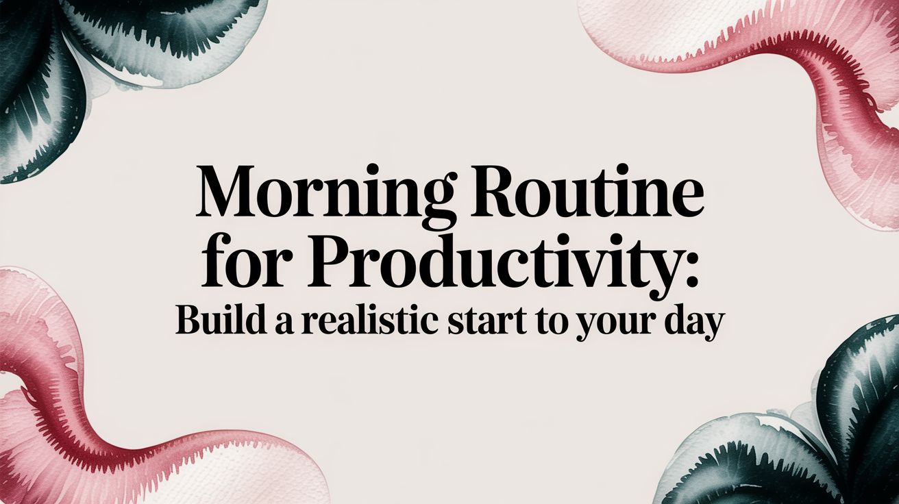 Morning Routine for Productivity: Build a Realistic Start to Your Day