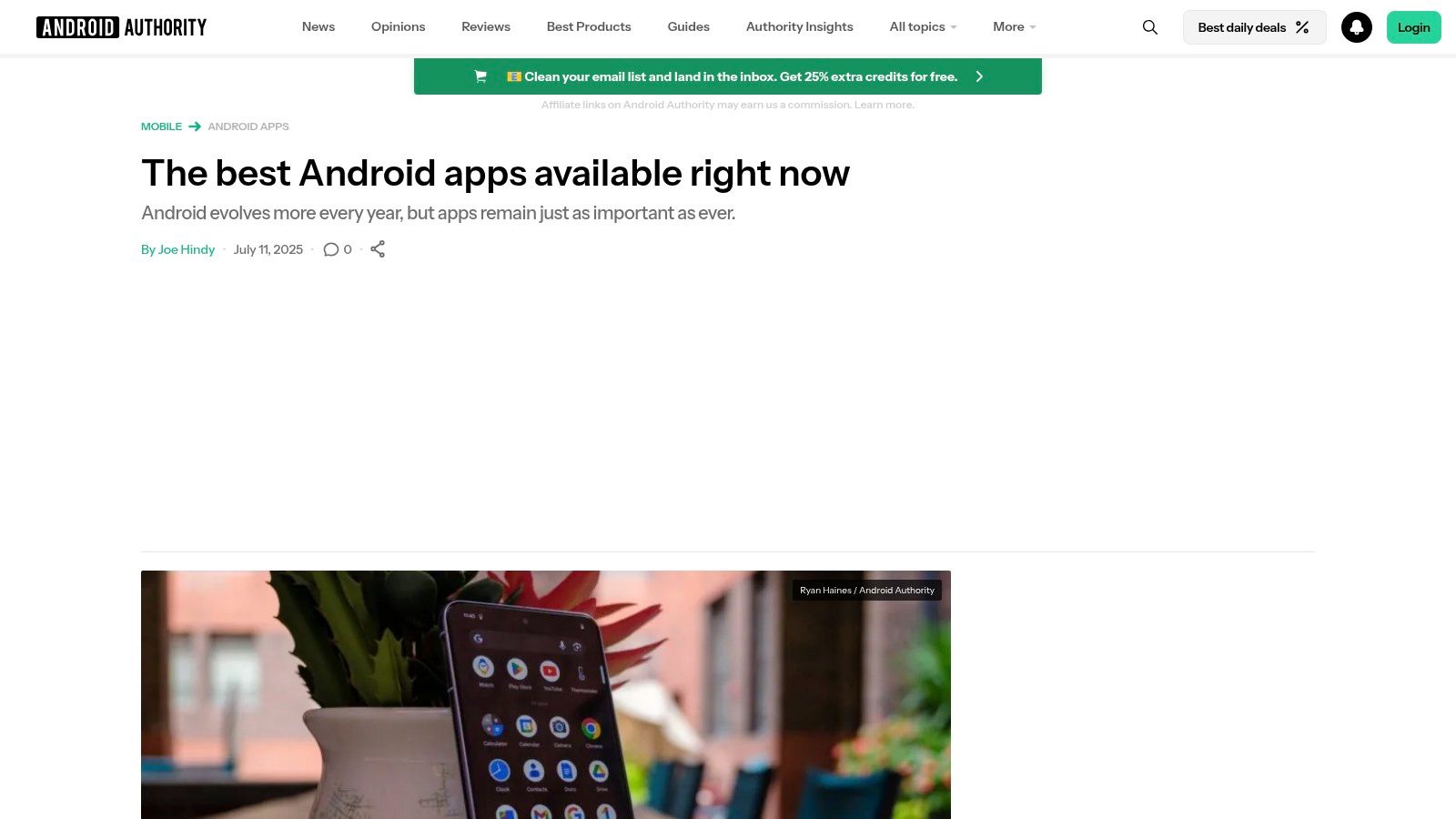 Android Authority – Best Android apps (productivity)