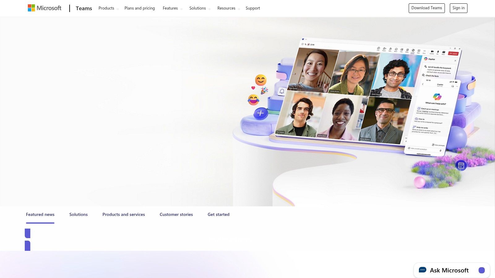 Microsoft Teams video conference call showing multiple participants