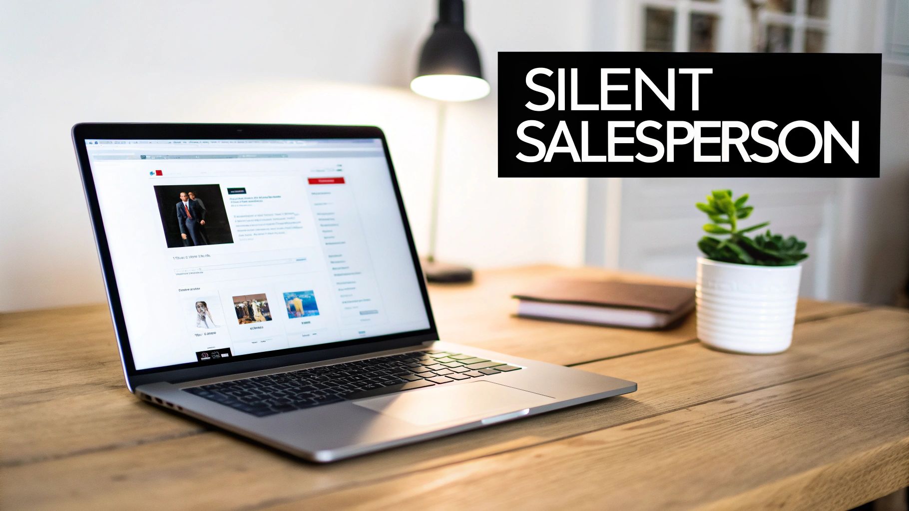 A person writing on a laptop with a product and packaging nearby, symbolising the creation of a product description.