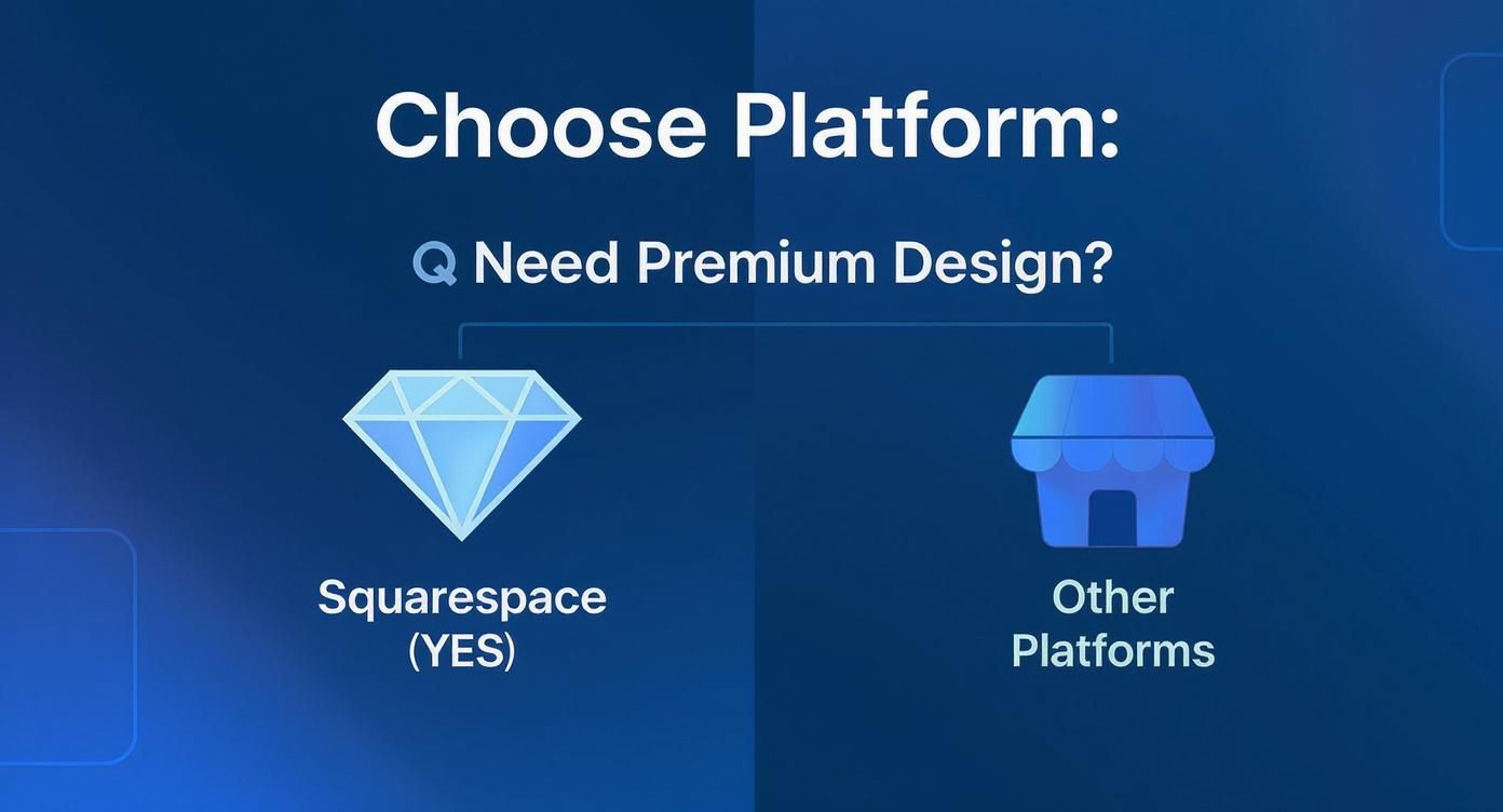 Infographic about best ecommerce platforms for small business