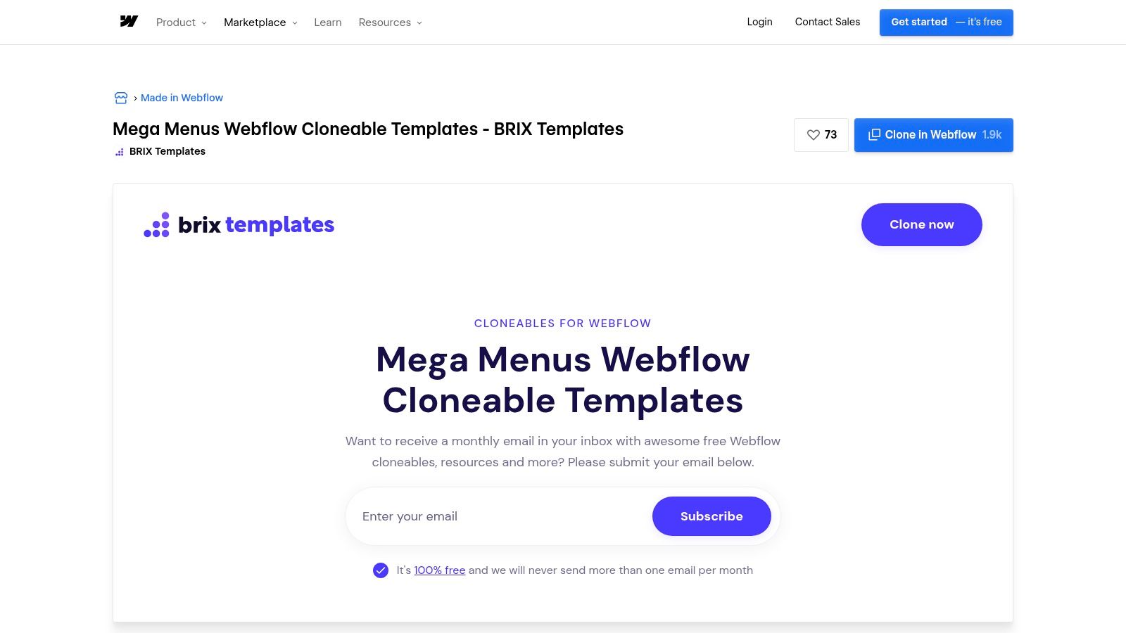 Webflow (Made in Webflow cloneables)