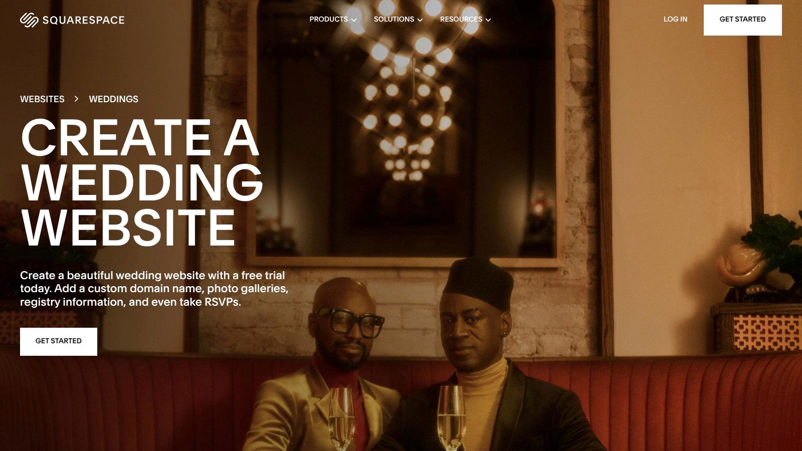 A happy couple on their wedding day, a great example for a wedding website