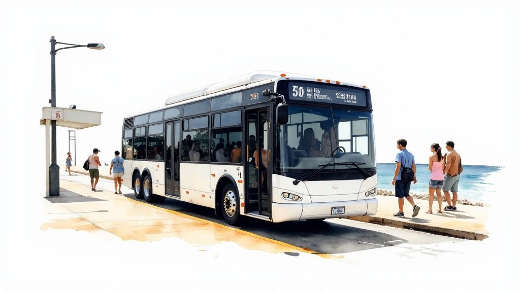 City Bus System (Red and Blue Routes)