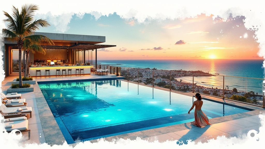 Rooftop Pool Parties with City Views