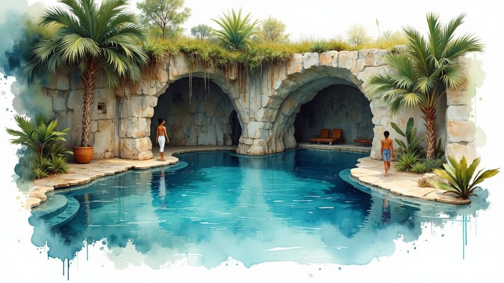 Cenote-Inspired Natural Pool Parties