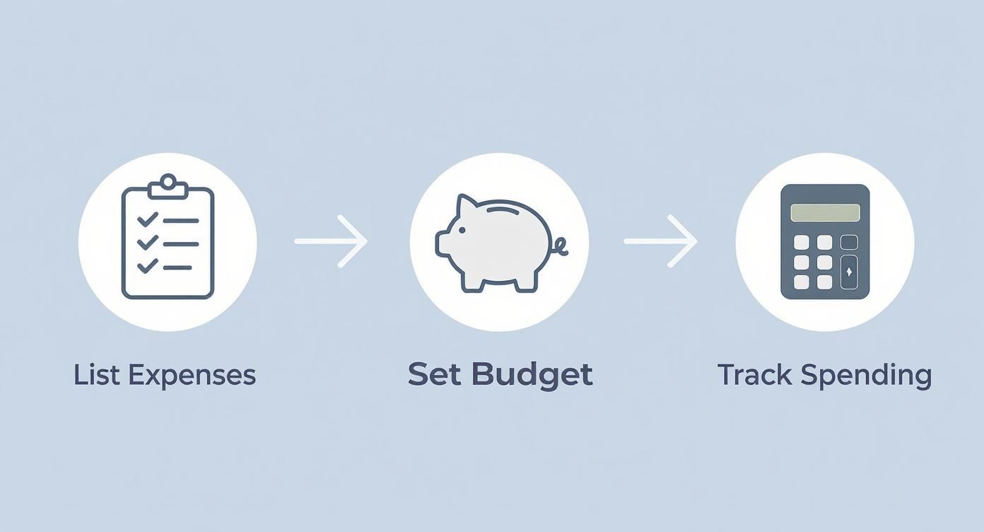 Infographic about moving budget calculator