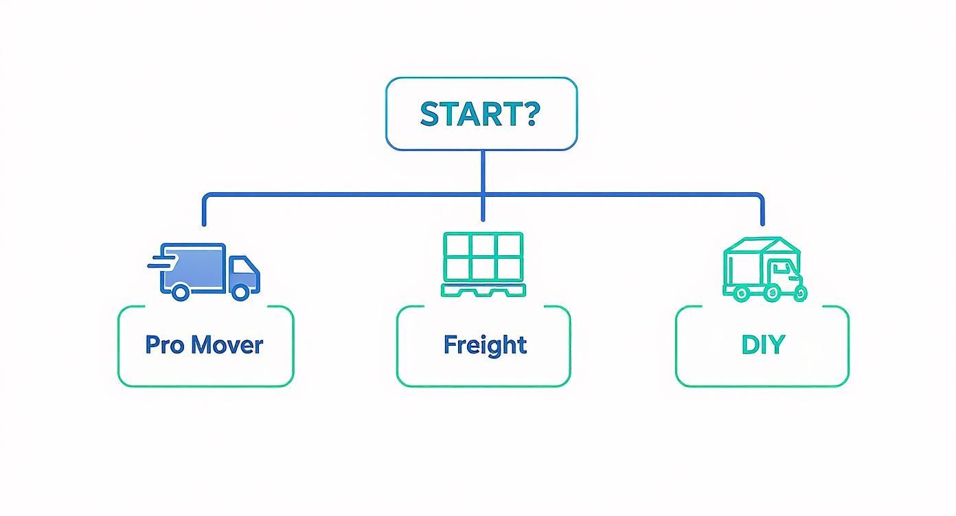 Infographic about moving small loads long distance