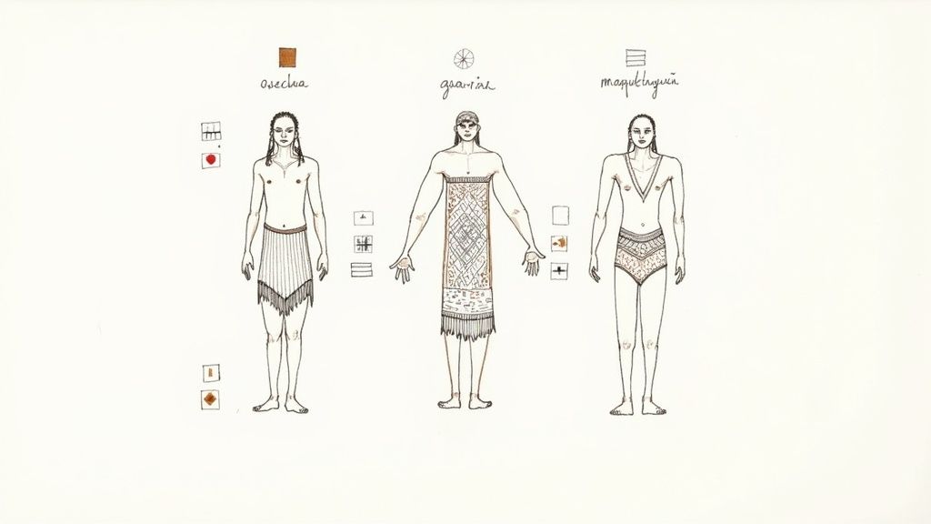 Mapudungun, one of the indigenous languages of Argentina, being written.