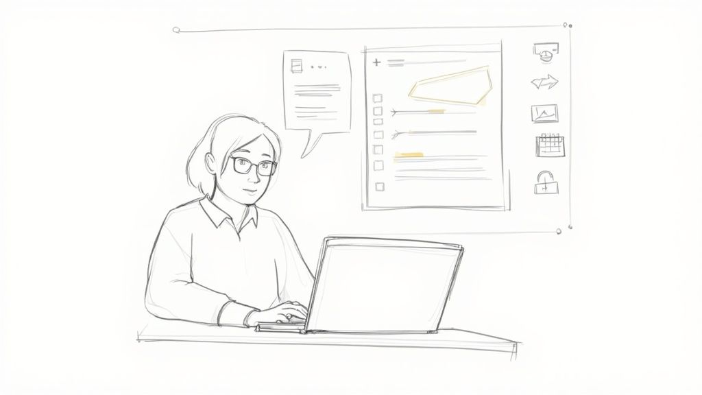 A team of online tutors collaborating during a training session.