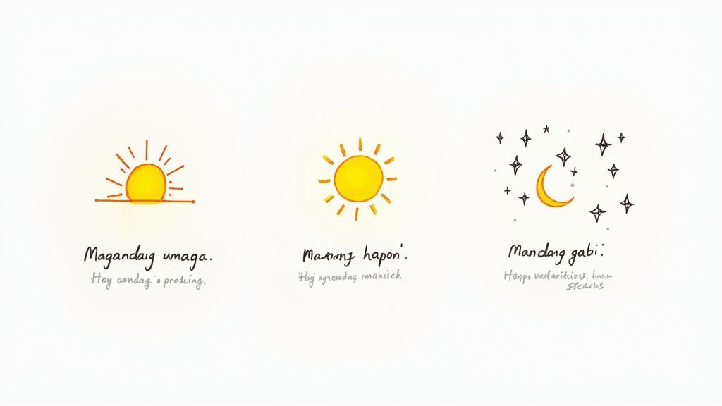 Filipino sunset over the water