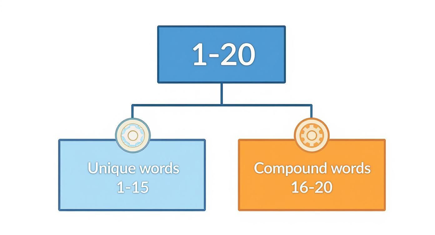 Infographic about numbers in spanish