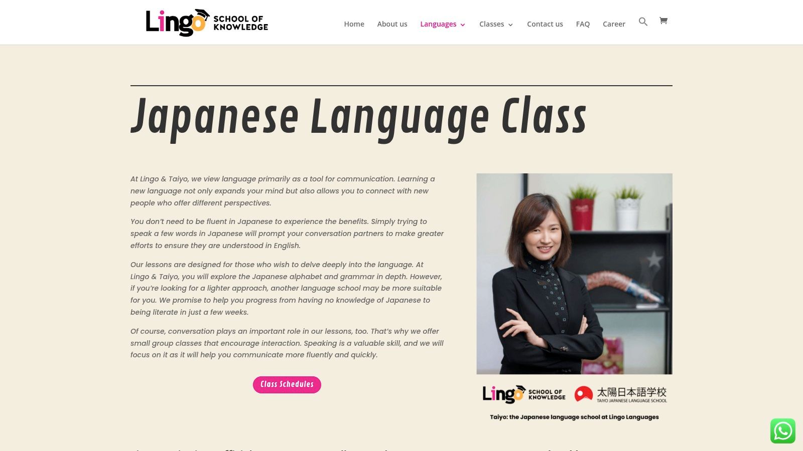 Lingo Language School (Japanese)