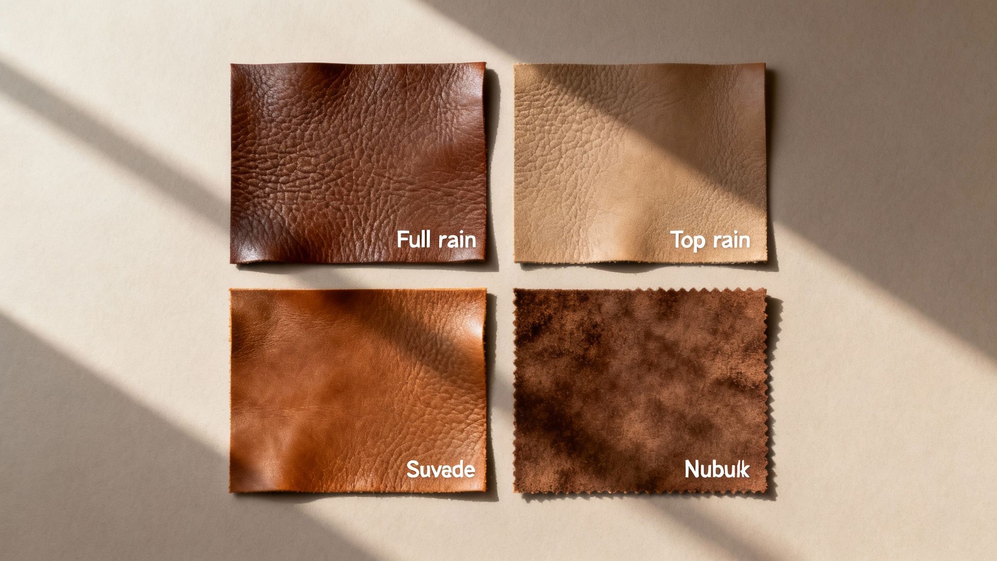 Woman holding a high-quality leather handbag, showcasing its texture.