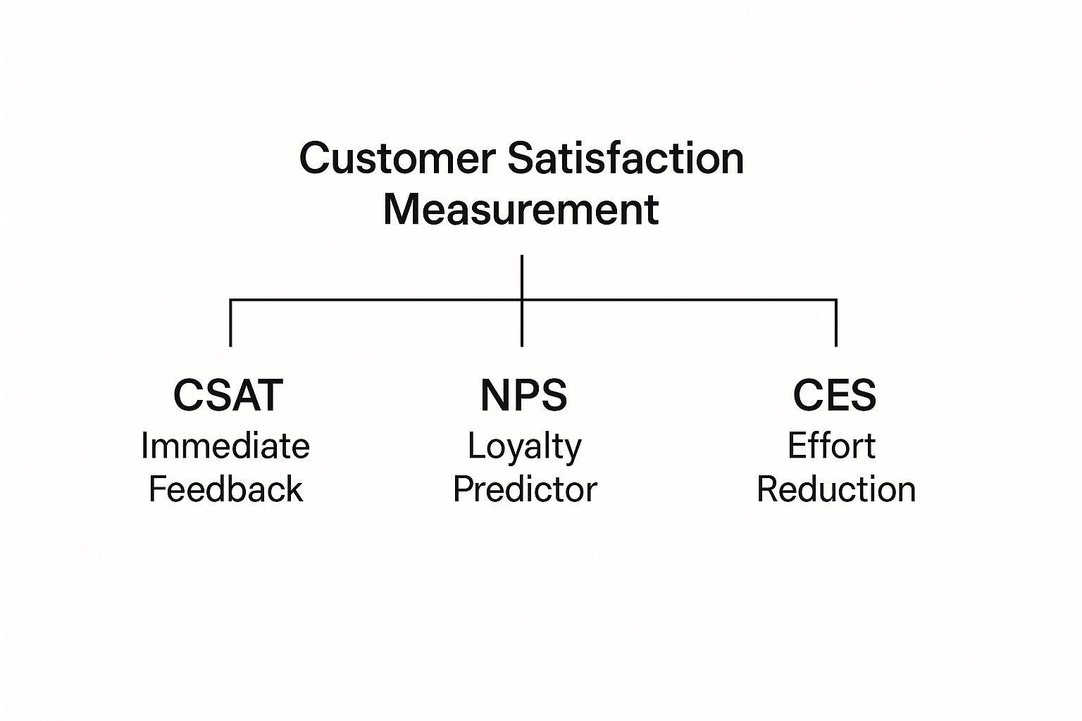 Infographic about customer satisfaction measurement techniques