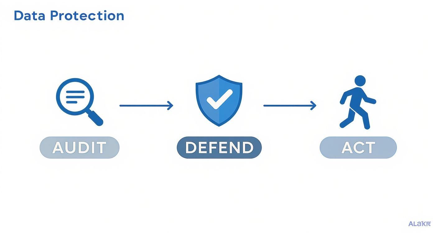 Infographic about how to protect personal information