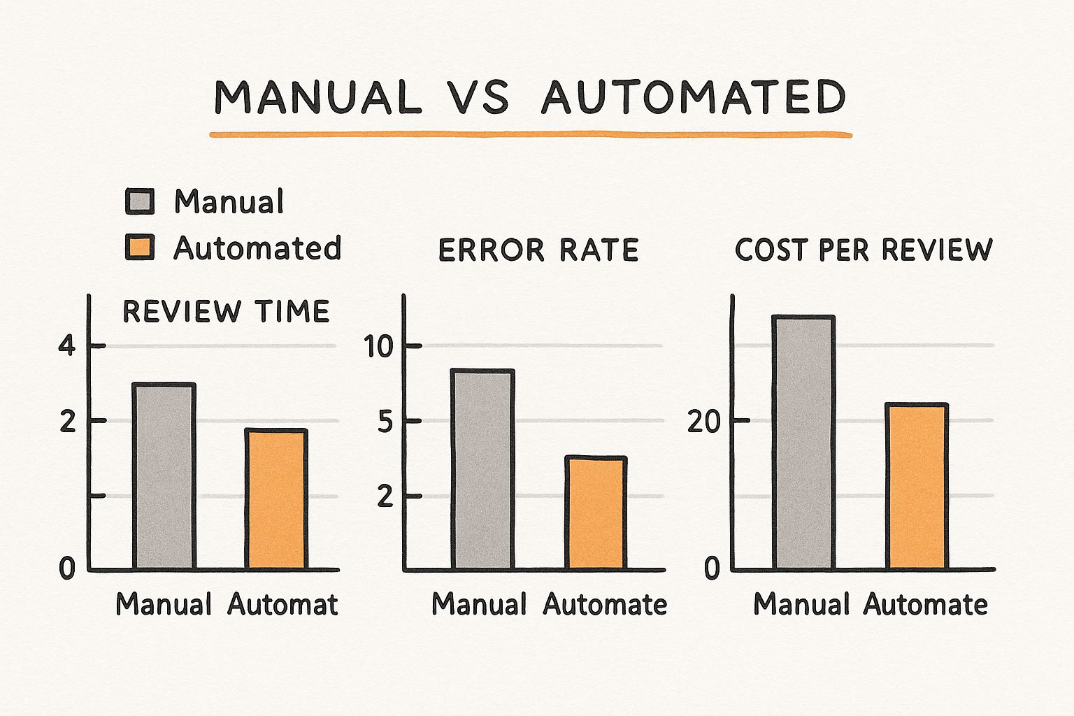 Manual vs software review comparison