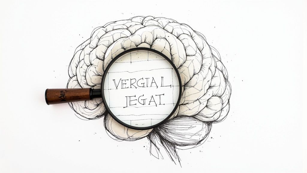 AI legal document review illustration