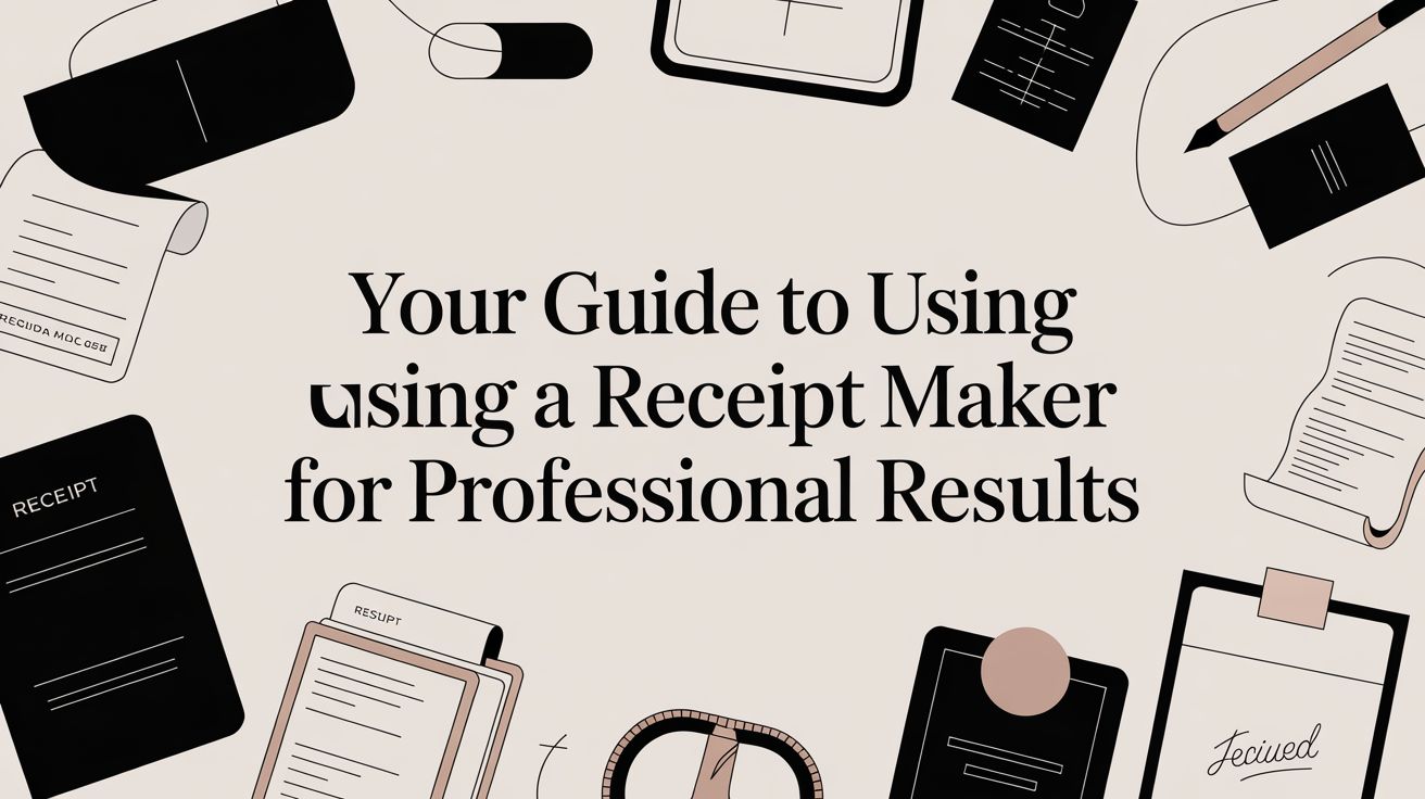 Your Guide to Using a Receipt Maker for Professional Results
