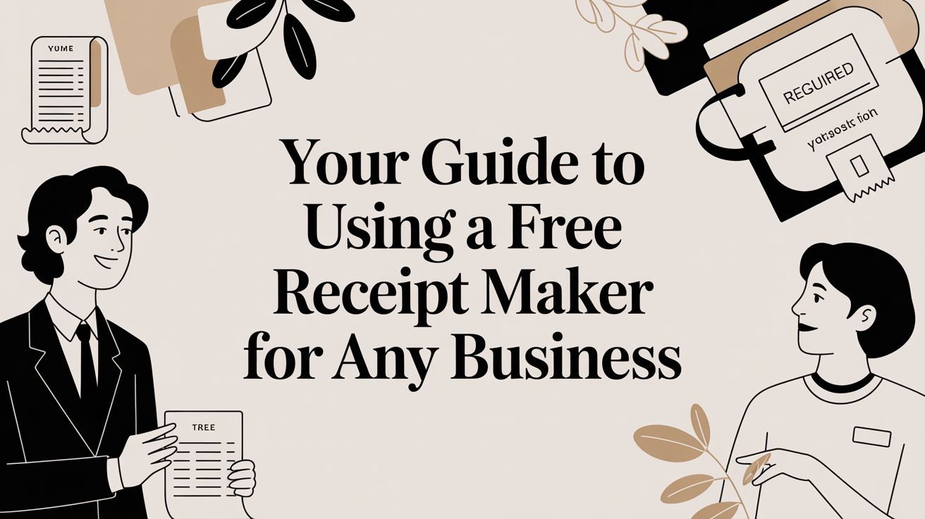 Your Guide to Using a Free Receipt Maker for Any Business