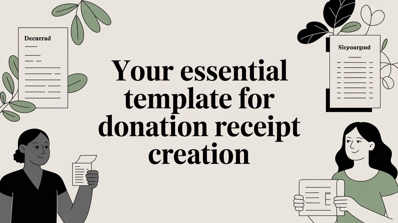 Your Essential Template for Donation Receipt Creation