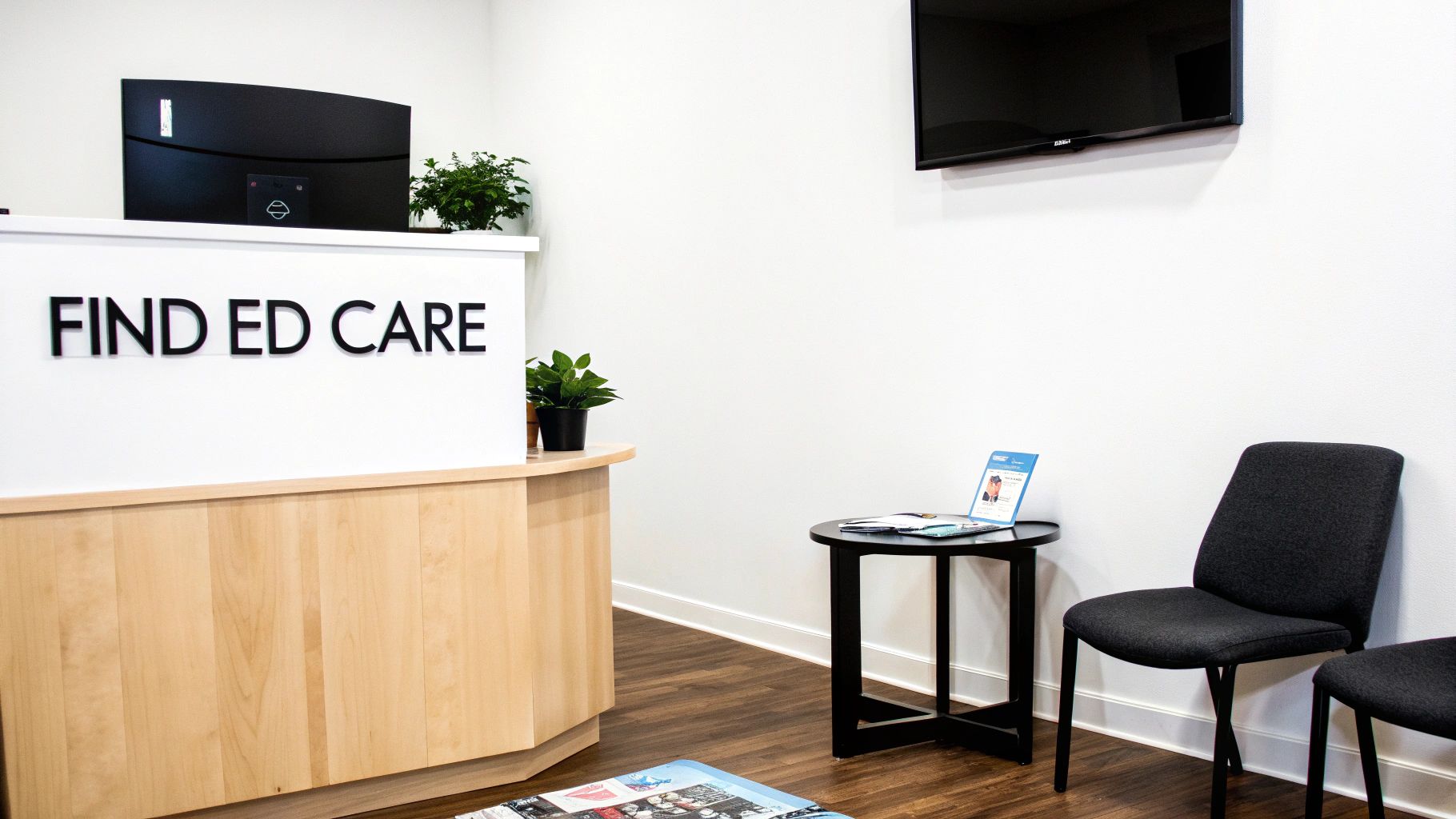 A medical professional in a modern, clean clinic environment, looking approachable and ready to help.