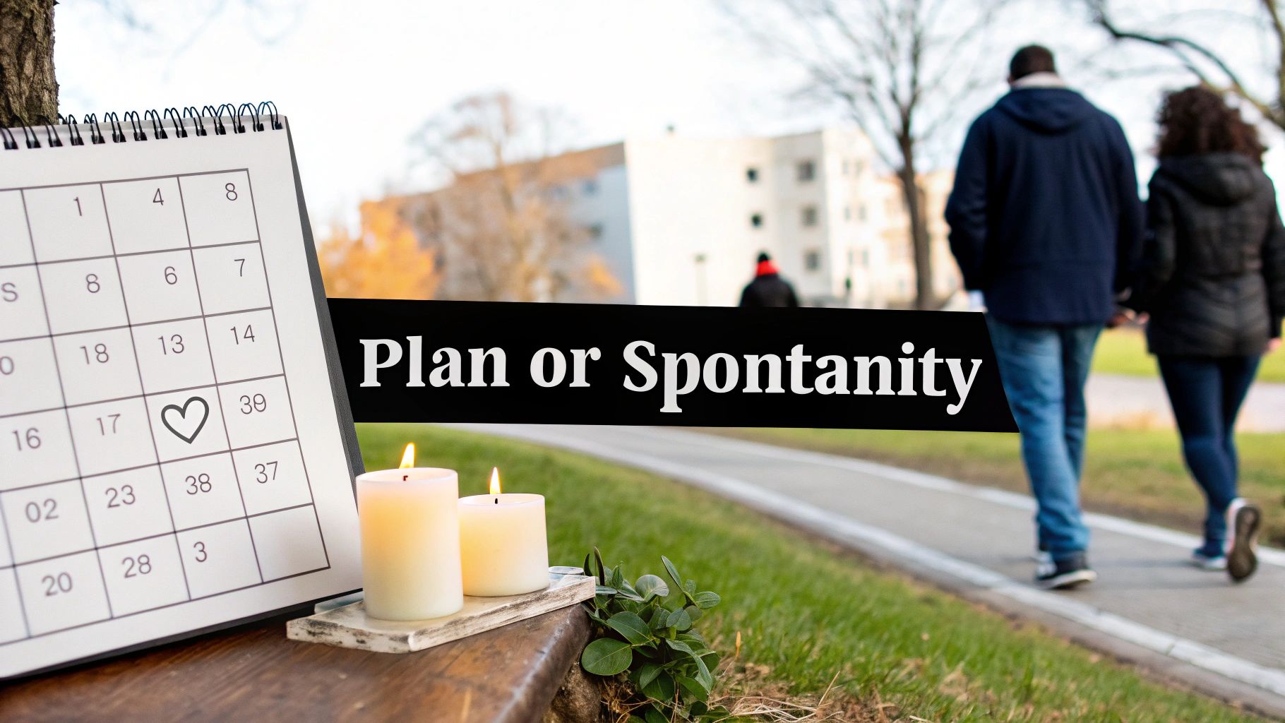 A couple sitting together on a couch, looking happy and relaxed, representing a lifestyle choice.