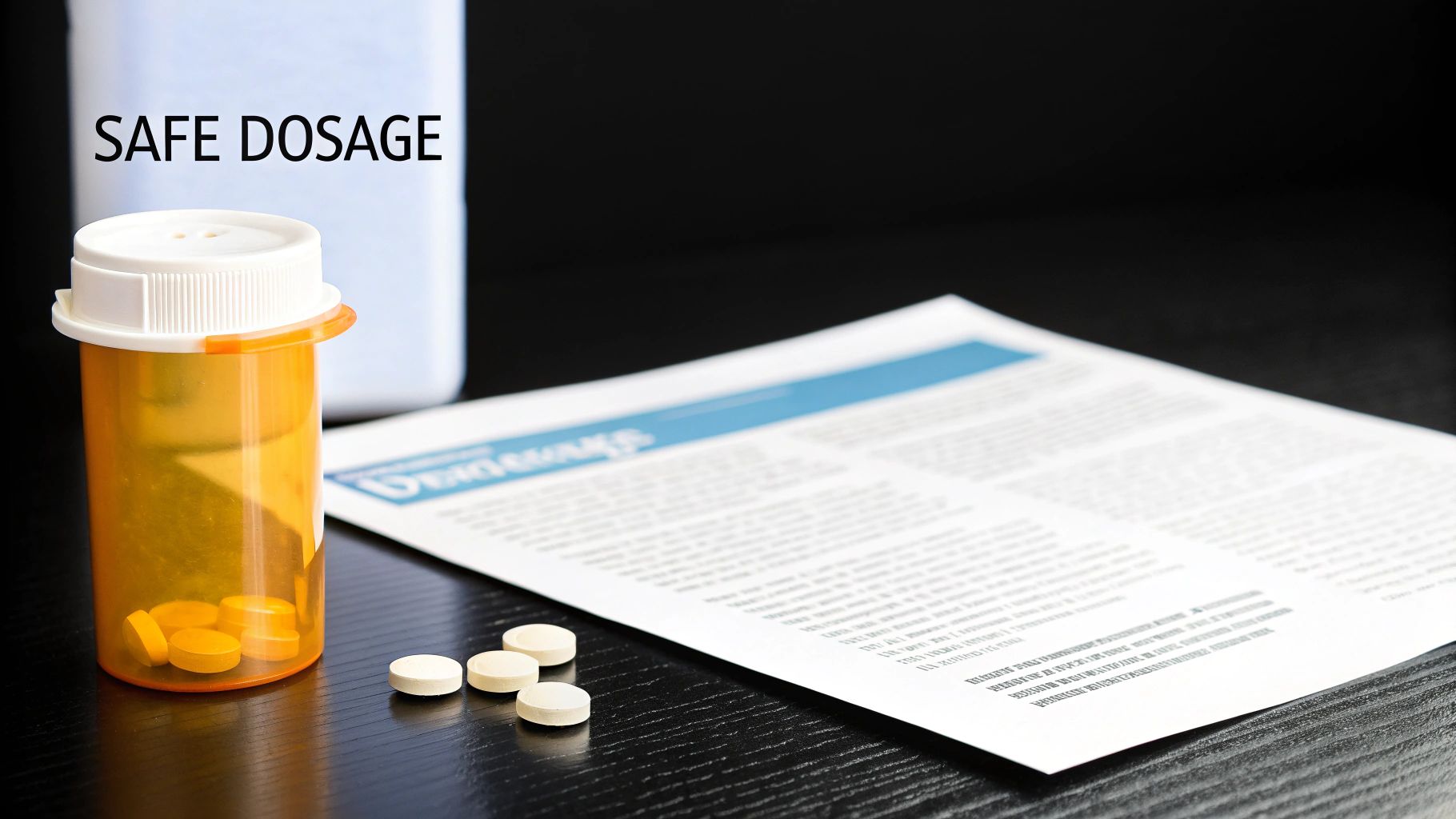 A doctor discussing medication options with a patient, emphasizing safety and correct dosage.