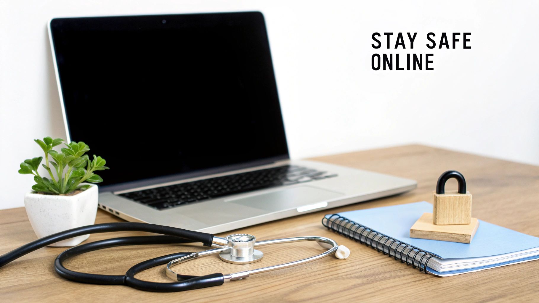 A shield icon superimposed over a digital prescription on a screen, symbolizing safety and security.