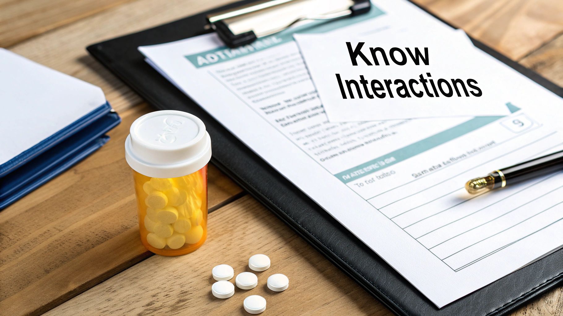A pharmacist carefully reviewing medication information on a computer screen in a Canadian pharmacy.