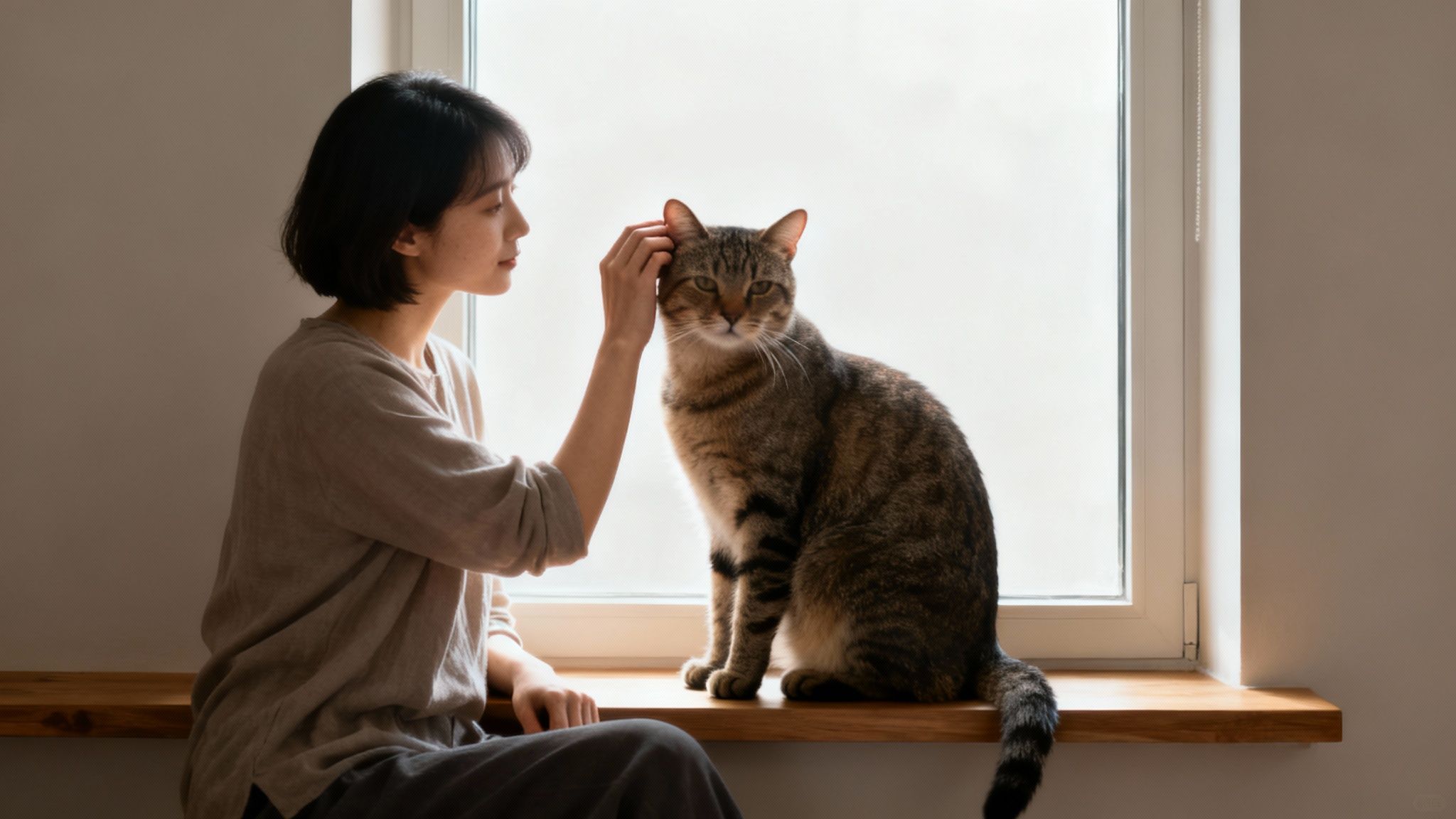 A custom hand-painted portrait of a majestic cat hanging on a living room wall, showcasing its elegant integration with home decor.