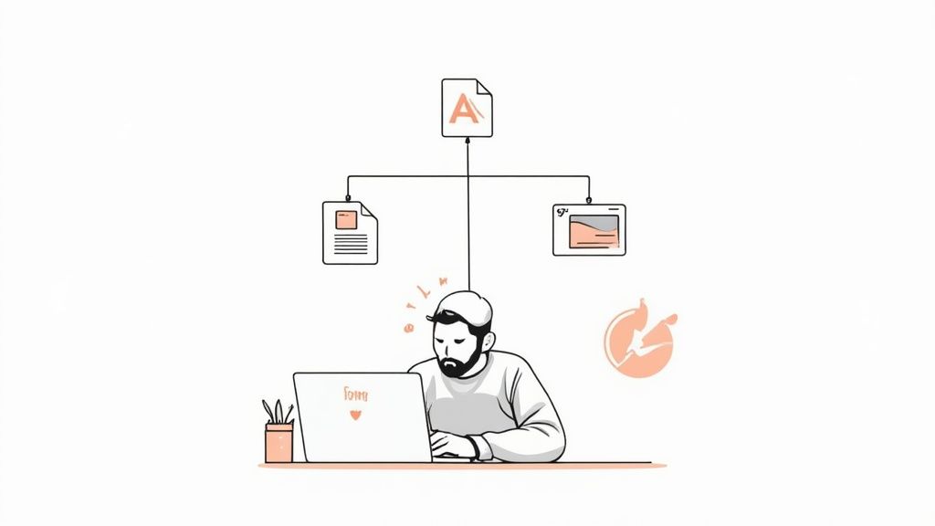 A person working on a laptop with code and data visualizations on the screen, representing a machine learning project