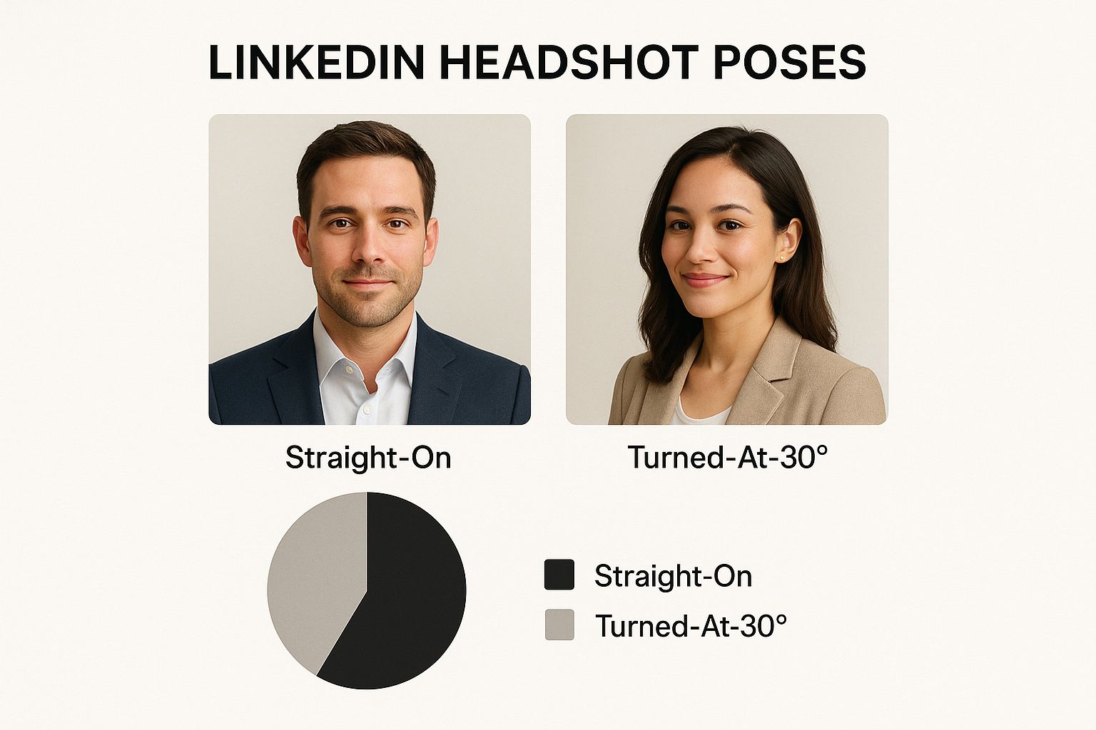 Infographic about headshots for linkedin